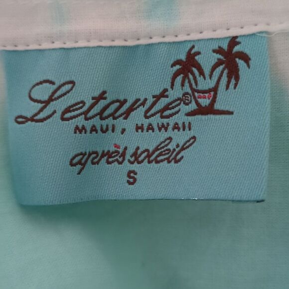 LETARTE Apres Soleil Button-Down Oversized Shirt Size Small - Picture 5 of 10